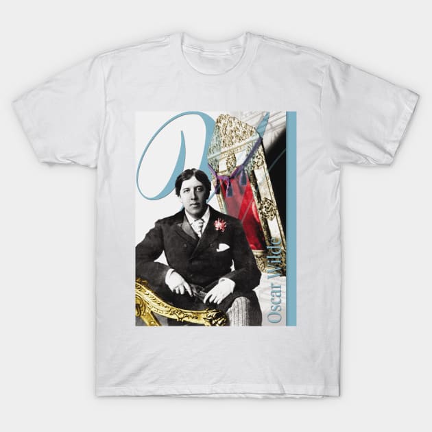 Oscar Wilde Collage Portrait T-Shirt by Dez53